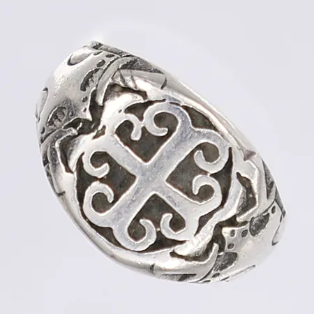 Ring, stl 20, bredd 4-15mm, silver 925/1000 Vikt: 11,6 g