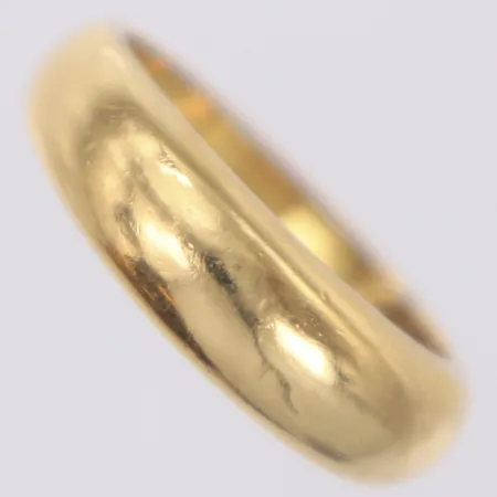 Ring, stl 17¼, bredd 3,3-6mm, 14K  Vikt: 3,3 g