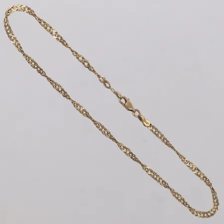 Armband, Pansar, längd 25,5cm, bredd 2,7mm, slappt lås 14K Vikt: 3 g