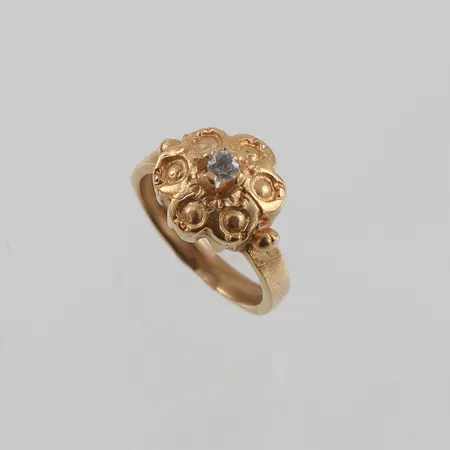 Hänge " Miniatyrring ", Ø ca 6,3mm, 18k  Vikt: 0,5 g
