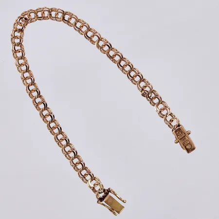 Armband Bismarck, längd: ca 17cm, bredd: ca 5mm, Mikkov Handelsfirma år 1960, 18K Vikt: 6,7 g