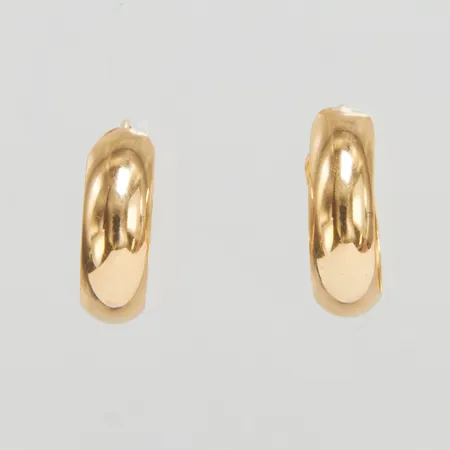 Ett par örhängen, Ø12mm, bredd 4,5mm, 18K Vikt: 1 g
