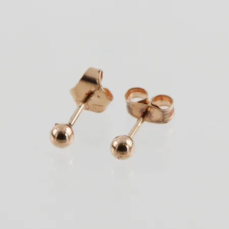 Parörhängen " Kulor ", Ø ca 3mm, olika lås, 18k Vikt: 0,5 g