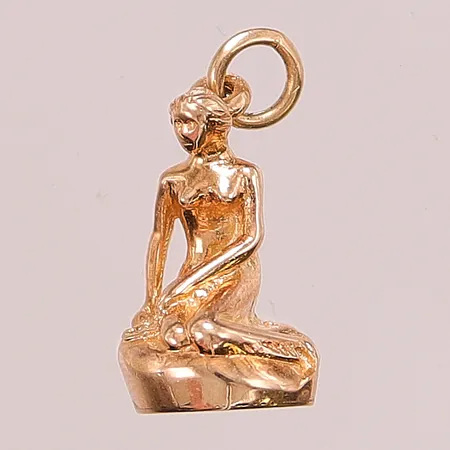 Hänge, Den lille havfrue, 18mm, 14K, 3,3g.
