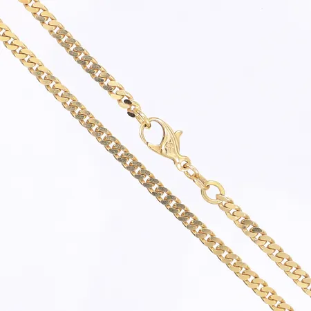 Halskedja pansar, Balestra, längd 46cm, bredd 3mm, 18K Vikt: 18,5 g