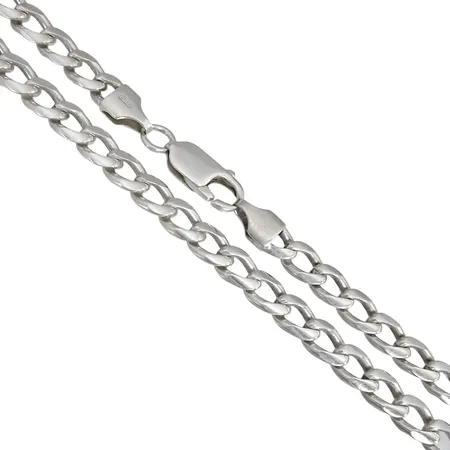 Halskedja Pansar, silver 925/1000, Guldfynd (GFAB), längd 49,0 cm, bredd 5 mm Vikt: 24,2 g