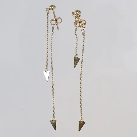 Ett par örhängen, längd: 40-60mm, bredd: 2-4mm, GHA, 18K  Vikt: 1,6 g