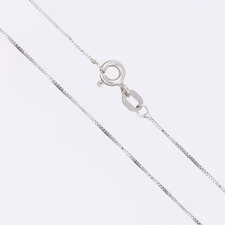 Halskedja Venezia, 45cm, bredd 1mm, vitguld 18K Vikt: 1,1 g