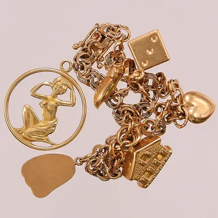 Diverse guld, skador finns 18K, 15,5g.