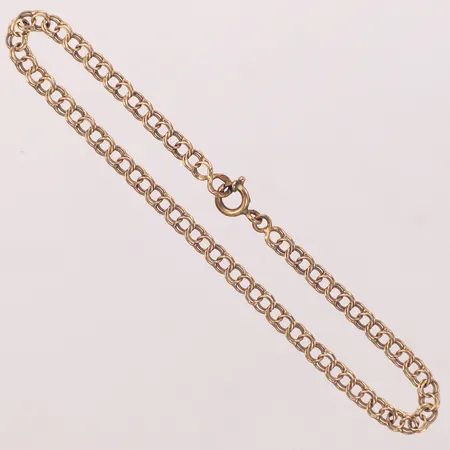 Armband, Bismarck, 19cm, bredd 3,4mm, 14K Vikt: 2,6 g