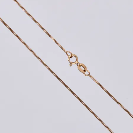 Kedja Pansar, längd: ca 35,5cm, bredd: ca 1mm, 18K Vikt: 1,6 g
