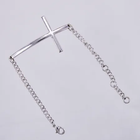 Armband Kors, längd: ca 18,5-22cm, bredd: ca 4-30,5cm, förgylld metall