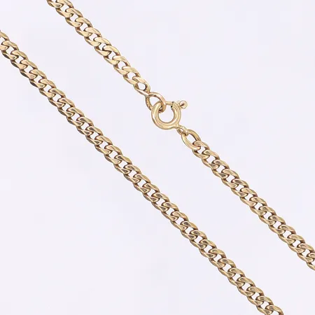 Halskedja pansar, längd 43cm, bredd 3mm, 18K Vikt: 10 g