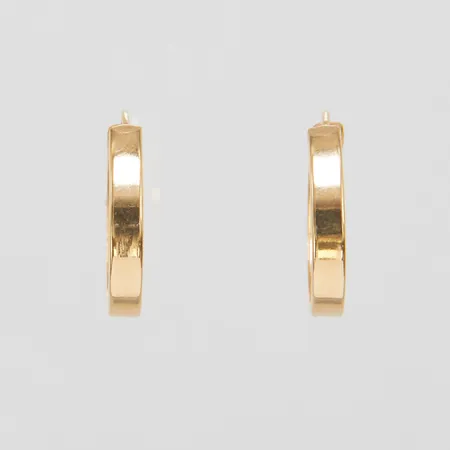 Ett par örhängen creoler, Ø 16,5mm, bredd 3mm, 18K Vikt: 0,8 g