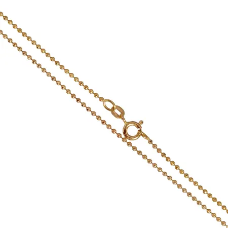 Halskedja Kullänk, 18K guld, Balestra Italien, längd 43,0 cm, bredd 1,3 mm, fint skick Vikt: 3,7 g