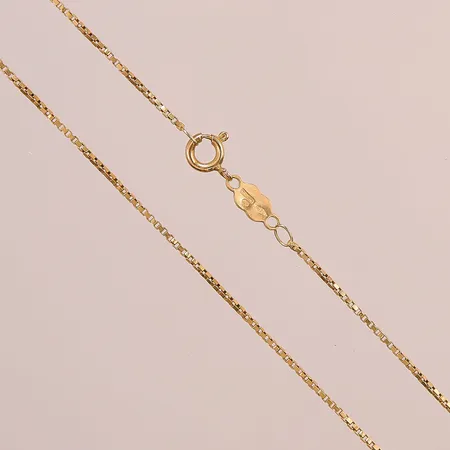 Halskedja, Venezia, 52cm, bredd 1mm, 18K, 4,7g.