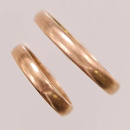Två ringar, Ø15¾+21, 14K, 5,7g.