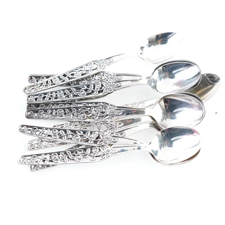 Kaffeskedar, silver, 12st,, 11,5cm Vikt: 138 g