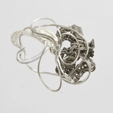 Diverse silver, defekta, 925/1000 silver Vikt: 22,6 g