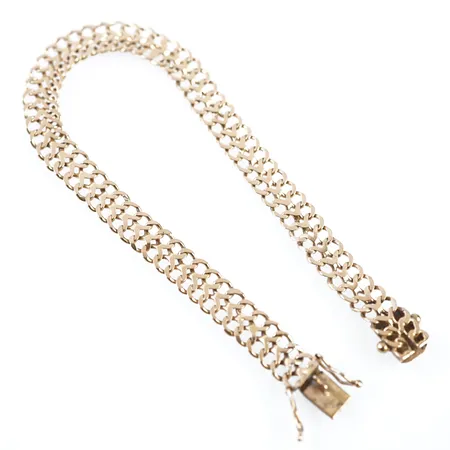 Armband, 19,5cm, bredd 7mm, 18k Vikt: 10,1 g