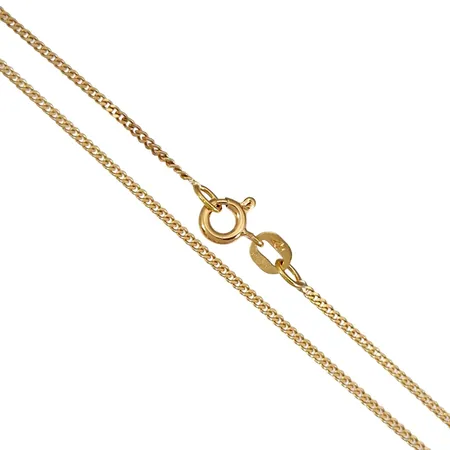 Halskedja Pansar, 18K guld, Balestra, svensk kontrollstämpel, längd 40,5 cm, bredd 1,25 mm, fint skick Vikt: 2,4 g
