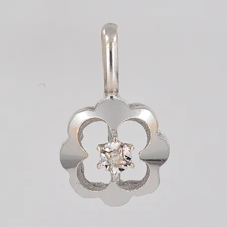 Hänge vitguld, Ø 8,6mm, 18K Vikt: 1,1 g
