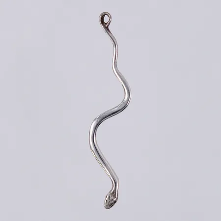 Hänge, orm, längd: ca 4,4cm, bredd: ca 1-3mm, silver, 925/1000 Vikt: 1 g