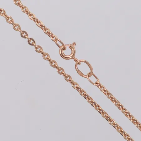 Kedja Ankar, längd 50,5cm, bredd 2,1mm, rundad modell, ihålig, 14K  Vikt: 3,1 g