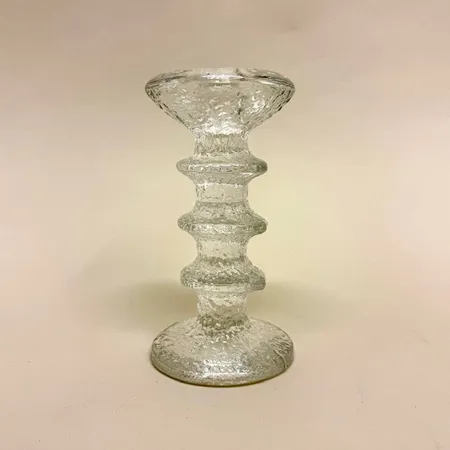 Ljusstake, Festivo, design Timo Sarpaneva, Iittala, höjd 14,5cm, etikettmärkt glas Skickas med paket.