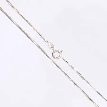 Halskedja pansar, längd 38cm, bredd 1mm, silver 925/1000 Vikt: 1,7 g