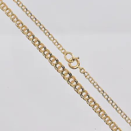 Kedja Bismarck, 45cm, doserad bredd 2,5-4,5mm, 18K Vikt: 4,9 g