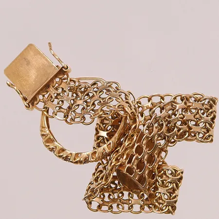 Diverse guld, defekt, 18K, 13,4g.