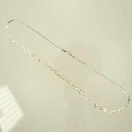 Halsband, längd 42cm, bredd 2-6mm, Silver 925/1000, 5,4g Vikt: 5,4 g