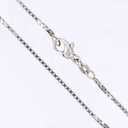 Halskedja Venezia, 45cm, bredd 1,5mm, tillv. Balestra, importstämplad, vitguld 18K Vikt: 9,1 g