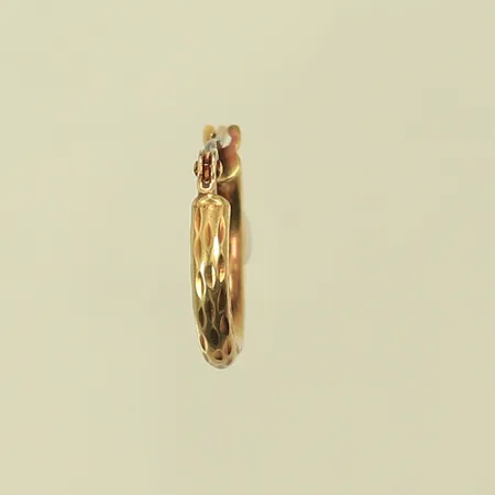 Udda örhänge, Ø 13mm, bredd 2mm, 18K, 0,4g Vikt: 0,4 g
