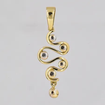 Hänge, 13x38mm inklusive ögla, 14K Vikt: 4,6 g