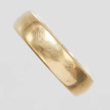 Ring slät, stl 20, bredd 6mm, repig, 14K Vikt: 2,3 g
