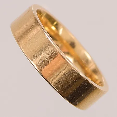 Ring, slät, Ø19, bredd: 6,1mm, Schalins, 18K, 10,4g.