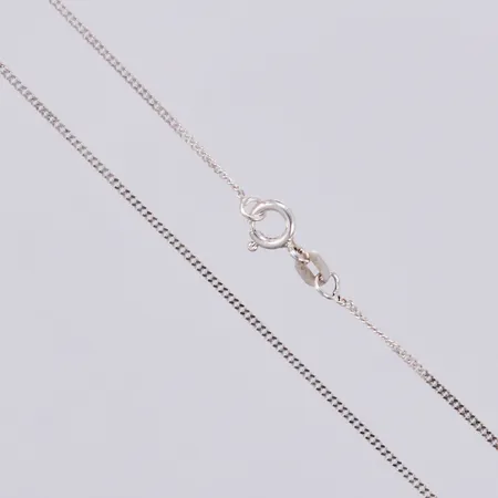 Kedja Pansar, längd: ca 42cm, bredd: ca 1mm, silver, 925/1000 Vikt: 1,7 g