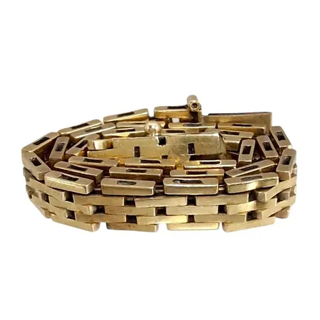 Armband, 9K guld, ej finhaltstämplad, defekt Vikt: 9,6 g