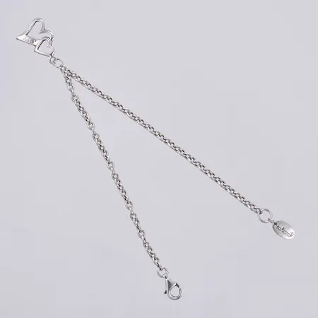 Armband med berlock, "Sahara", längd ca 19,5cm, bredd ca 2mm, silver Vikt: 5,4 g