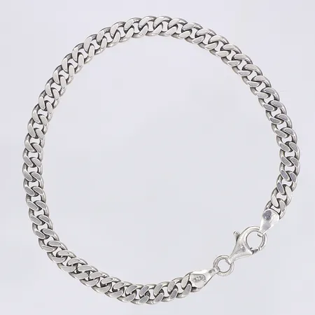 Armband pansar, 22cm, bredd 5,5mm, slitage, silver 925/1000 Vikt: 13 g