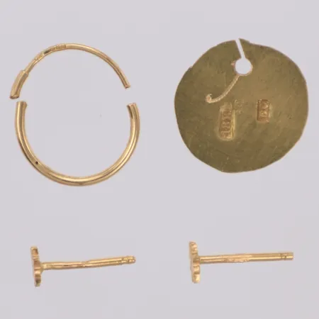 Diverse guld, defekt, 18K Vikt: 1,9 g