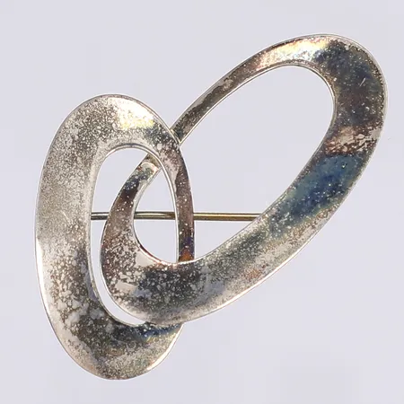 Brosch, 50x30mm, silver 925/1000 Vikt: 8,1 g