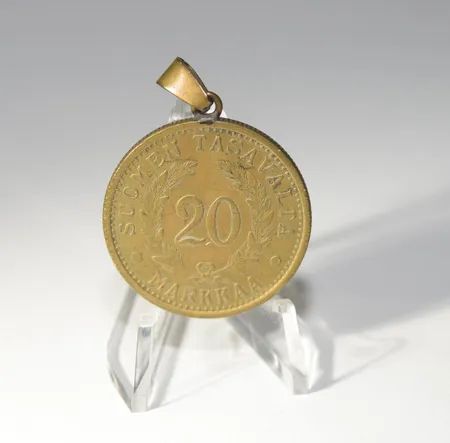 Mynt 20 Markkaa 1934, diameter 31mm, aluminium-brons Vikt: 0 g