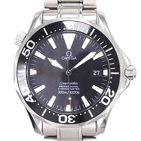 Omega Seamaster Professional 300M, Ø41mm, Chronometer, automat, stål, ref nr 22545000 serienr 81368311, stållänk (med repor), certifikat 2007 (Krons Ur), manual, box, 2 extra länkbitar, smärre slitage