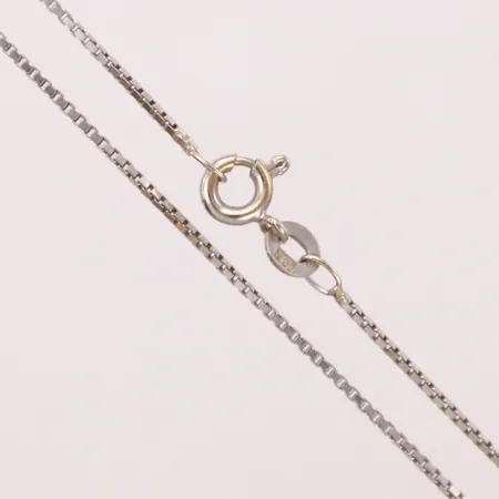 Kedja, Venezia, 39cm, bredd 1mm, vitguld, 18K Vikt: 2,9 g