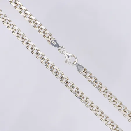 Halskedja pansar, 60cm, bredd 5mm, silver 925/1000 Vikt: 40,1 g