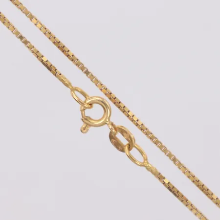 Kedja Venezia, längd 42,5cm, bredd 0,9mm, 18K  Vikt: 3,5 g