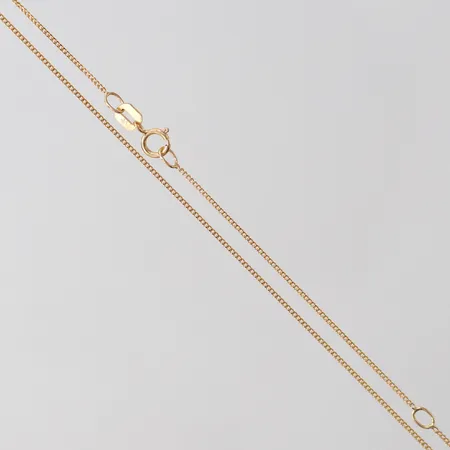 Kedja Pansar, 45-50,5cm, bredd 0,5mm, reglerbar längd. 18K  Vikt: 1,4 g